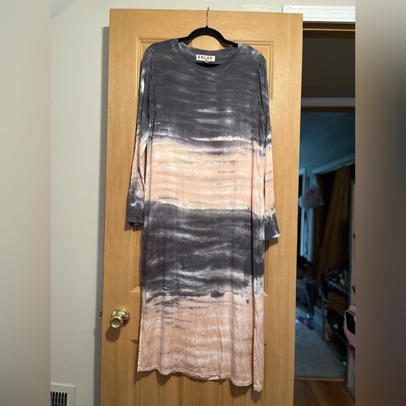 Anthropologie Dolan Trina Tie-Dye Midi Dress Women’s Size Small Long Sleeves - Picture 2 of 12